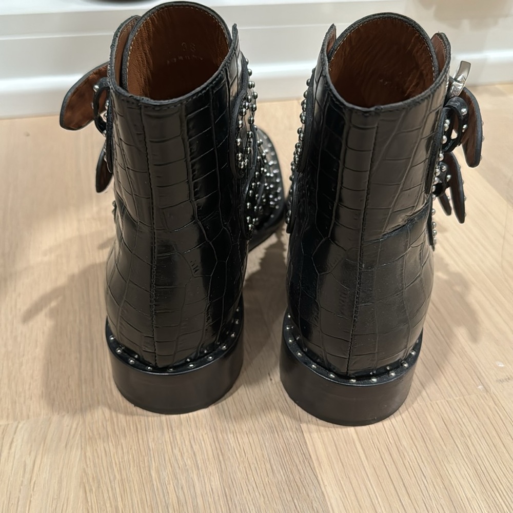 100% Authentic Givenchy Multi-Strap Studded Boots - image 2
